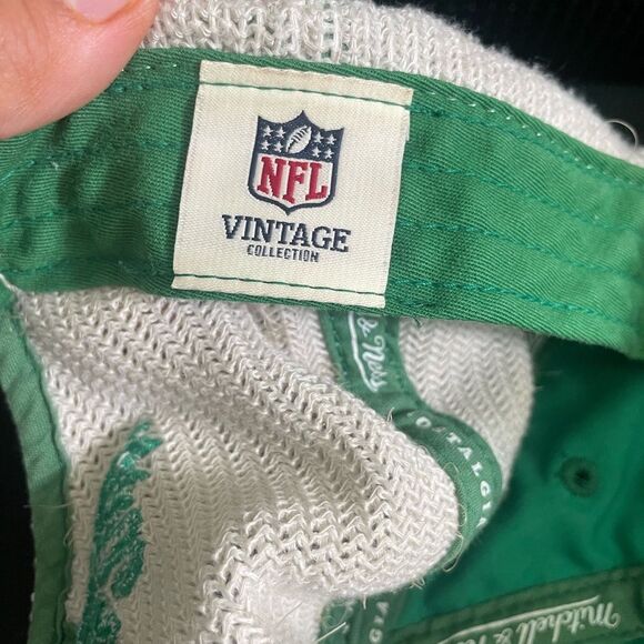 Mitchel & Ness NFL NY Jets Football Vintage Green Cap Hat Wool Blend - Picture 8 of 9